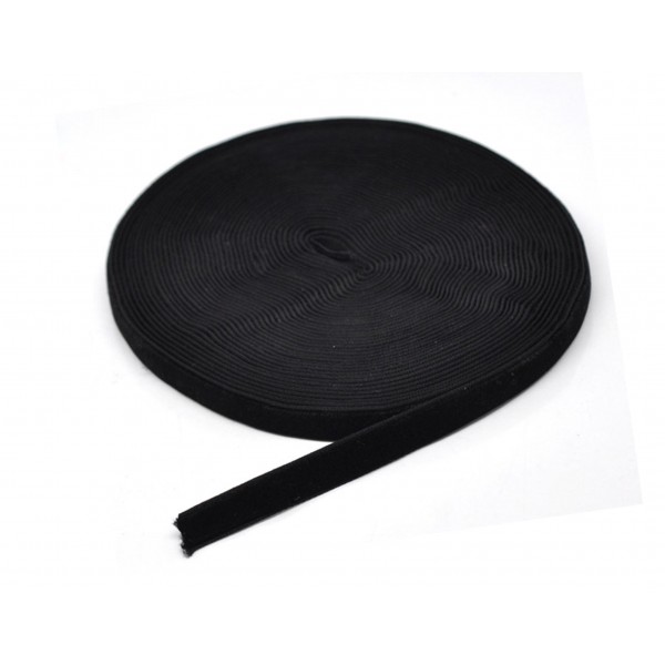 9,2m schwarzes Samtband Breite 13mm für Halsband und Kropfband - Schmuckzubehör Samtband - Leisure-Beads DIY