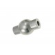 1x mattsilber Magnet Verschluss 9x16mm innen 3mm Verschluss zum Einkleben Zylinder - silber Schmuckzubehör