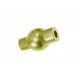1x mattgoldfarben Magnet Verschluss 9x16mm Innen 3mm goldfarben Verschluss zum Einkleben Zylinder - goldfarben Schmuckzubehör