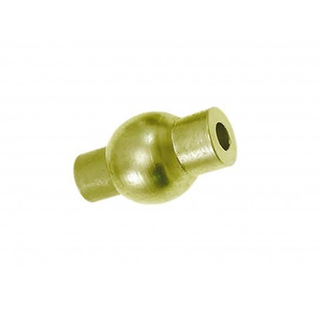 Leisure-Beads - 1x mattgoldfarben Magnetverschluss Innen 3mm 9x16mm zum Einkleben Zylinder - Schmuckzubehör