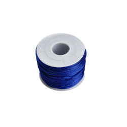 Leisure-Beads - 20m blaue Nylonschnur 2mm blaue Perlenschnur Shamballa Schmuckband - Schmuckzubehör