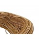 1m naturbraunes Lederschnur 2mm rundes Lederband aus Rindsleder - Schmuckzubehör Lederband