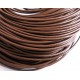 1m braune Lederschnur 2mm rundes Lederband aus Rindsleder - Schmuckzubehör Lederband