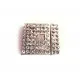 1x rosegoldfarben Magnet Verschluss mit Strass 25x22,50x6mm innen 20x2mm rosegoldfarben Verschluss zum Einkleben - rosegoldfarb - Leisure-Beads DIY