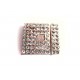 1x rosegoldfarben Strass Magnetverschluss Innen 20x2mm 25x22,50x6mm - Schmuckzubehör
