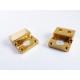 1x goldfarben Magnet Verschluss 23x13x6mm goldfarben Verschluss zum Einkleben - Schmuckzubehör