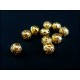 10x filigrane Kugel goldfarben 6mm Metallperlen Spacer