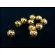 10x filigrane Kugel goldfarben 6mm Metallperlen Spacer - Leisure-Beads DIY