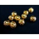 10x filigrane Kugel goldfarben 8mm Metallperlen Spacer