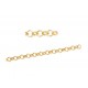 1m KC-Goldfarbene Jasseronkette 2mm Gliederkette - Schmuckzubehör