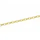 Goldfarbene Kette 3x4mm Gliederkette Schmuckkette - Schmuckzubehör - Leisure-Beads DIY