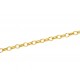 1m goldfarbene Kette 3x4mm Gliederkette - Schmuckzubehör