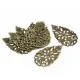 1x filigraner großer bronze Anhänger 68x40mm bronze Schmuckanhänger - bronze Schmuckzubehör - Leisure-Beads DIY