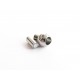 1x silber Magnet Verschluss 8x15mm innen 2,5mm Verschluss zum Einkleben Zylinder - silber Schmuckzubehör