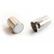 Bajonett Magnetverschluss Innen 6mm 17x8.5mm silberfarben Zylinderform - Schmuckzubehör