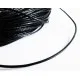 1m Lederschnur 3mm schwarze geflochtene Kunstlederkordel für Lederarmband - Schmuckzubehör Lederband - Leisure-Beads DIY
