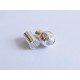 1x hellsilber Magnet Verschluss 9x16.5mm innen 5mm platinfarbener Verschluss zum Einkleben Zylinder - Schmuckzubehör