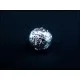 Platinfarbene filigrane Metallperle 8mm hellsilber Kugel 1 Spacer - Leisure-Beads DIY