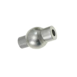 Leisure-Beads - 1x silberfarben Magnetverschluss innen 3mm 9x16mm zum Einkleben - Schmuckzubehör