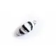 1x schwarz weiss silber Magnetverschluss 21x9x8mm emailiierter Schmuckverschluss - Schmuckzubehör Magnetverschluss - Leisure-Beads DIY