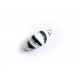 1x schwarz weiss silberfarben Magnetverschluss 21x9x8mm emailiierter Schmuckverschluss - Schmuckzubehör