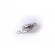1x schwarz weiss silber Magnetverschluss 21x9x8mm emailiierter Schmuckverschluss - Schmuckzubehör Magnetverschluss - Leisure-Beads DIY