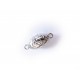 Schwarz weiss Magnetverschluss 21x9x8mm emailiierter- Schmuckzubehör