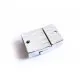 1x hellsilber Strass Magnet Verschluss 20x13x7mm Innen 10x3mm hellsilber Einklebverschluss - Schmuckzubehör Schmuckverschluss - Leisure-Beads DIY