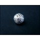 Platinfarbene filigrane Metallperle 8mm hellsilber Kugel 2 Spacer