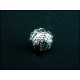 Silberfarbene filigrane Metallperle 8mm Kugel 2 Spacer