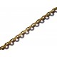Goldfarbene Kette 3x2,5mm goldfarben Gliederkette - Schmuckzubehör