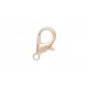 5x rose goldfarben Karabinerhaken 16mm rosegoldfarben glatt Schmuckverschluss - Rose Gold Schmuckzubehör - Leisure-Beads DIY