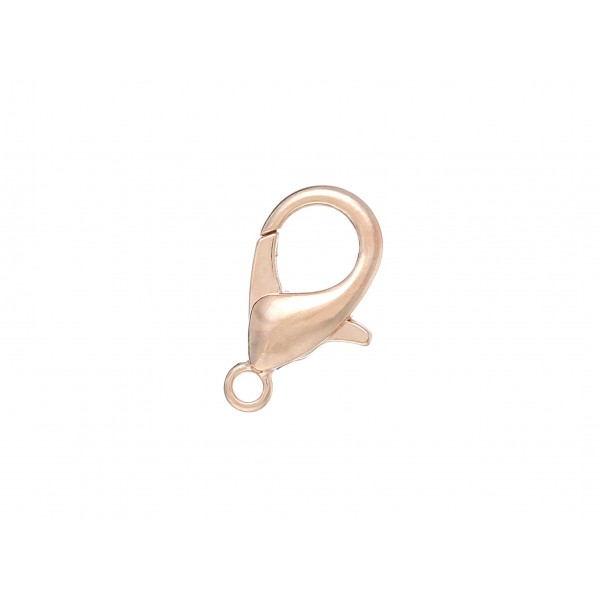 5x rosegoldfarben Karabinerhaken 15mm Schmuckverschluss - Schmuckzubehör - Leisure-Beads DIY