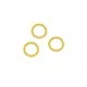 10x goldfarben Ring 15mm Stärke 1,4mm geschlossen rund goldfarben - Schmuckzubehör - Leisure-Beads DIY