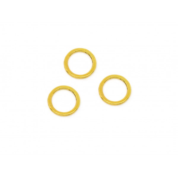 10x goldfarben Ring 15mm 1,4mm x geschlossen rund goldfarben - Schmuckzubehör - Leisure-Beads DIY