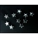10x Stern silberfarben 5mm Metallperlen Spacer