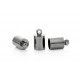 10x gunmetal Endkappe Innen 5mm 10x5,5mm Einklebkappe mit Ösen - gunmetal Schmuckzubehör Endkappe