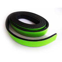 Leisure-Beads - 1m neongrünes Lack Lederband 10mm x 2mm hellgrünes Schmuckband für Armbänder - Schmuckzubehör Lederband