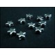 Sternperlen, silberfarben 5mm Metallperlen Spacer