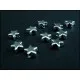 Sternperlen, silberfarben 5mm Metallperlen Spacer - Leisure-Beads DIY