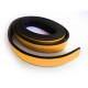 1m neonorange Lack Lederband 10mm Stärke 2mm hellorange Schmuckband für Armbänder - Schmuckzubehör Lederband