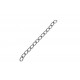 10x ca. 5cm silberfarbene Verlängerungskette 3mm silber Verlängerungskettchen - Schmuckzubehör