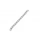 10x ca. 5cm silberfarbene Verlängerungskette 3mm silber Verlängerungskettchen - Schmuckzubehör - Leisure-Beads DIY