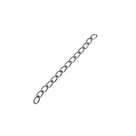 Leisure-Beads - 10x silberfarbene Verlängerungskette 5-7cm x 3,5mm - Schmuckzubehör