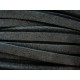 1m schwarzes Stoffband 3x1mm für Halsband - Schmuckzubehör Schmuckband