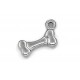 2x silber Knochen Schmuckanhänger ca. 17x11x3mm silberfarbener Hundeknochen - Schmuckzubehör