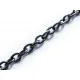 10m metallschwarze Kette 4x3mm gunmetal dunkelmetall Gliederkette - gunmetal Schmuckzubehör - Leisure-Beads DIY
