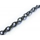 10m gunmetal Kette 4x3mm metallschwarze dunkelmetall Gliederkette - gunmetal Schmuckzubehör