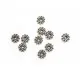 Runde, flache Metallperle Durchmesser 8mm silberfarben Spacer - Schmuckzubehör - Leisure-Beads DIY
