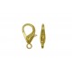 50x 18mm goldfarben Karabinerhaken goldfarbener glatter Schmuckverschluss - Schmuckzubehör